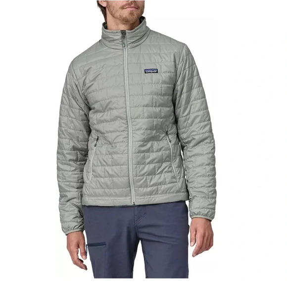 Patagonia Men’s S Small Nano Puff Jacket Grey Sleet Green NWT Puffer Insulated - Picture 9 of 10